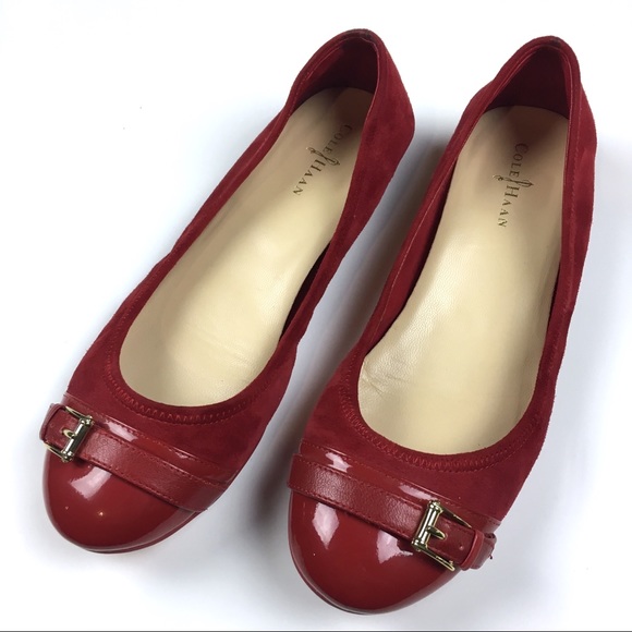 cole haan red flats